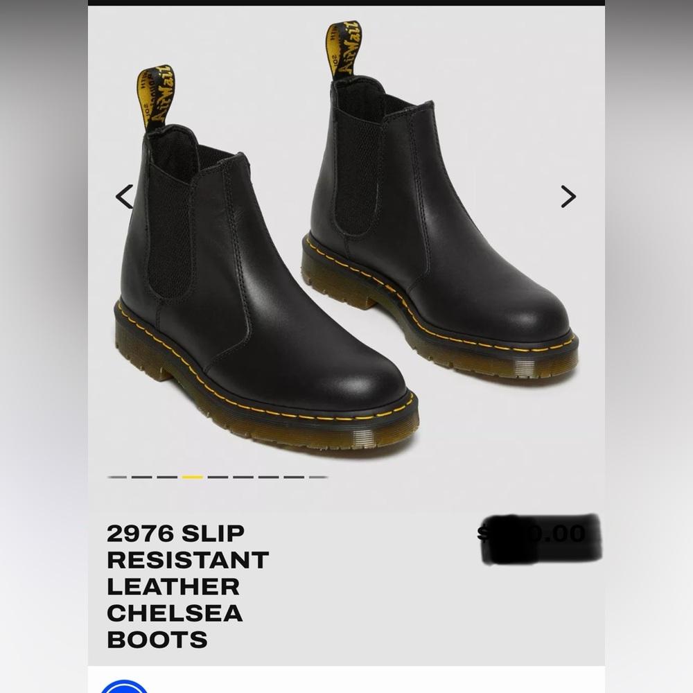 Dr. Martens Black Leather Chelsea Boots-Unisex